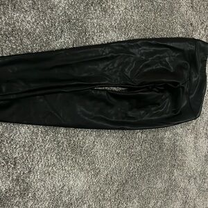Hollister black faux leather leggings